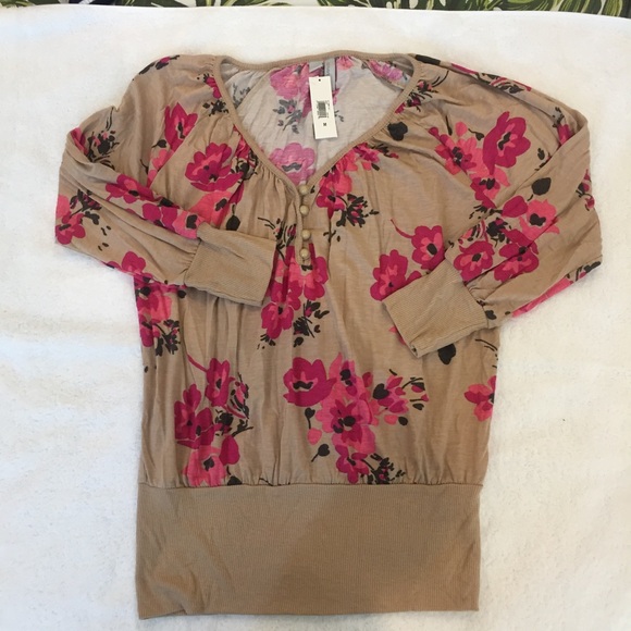 NWT Old Navy Slouchy Banded Bottom Shirt - Picture 1 of 3